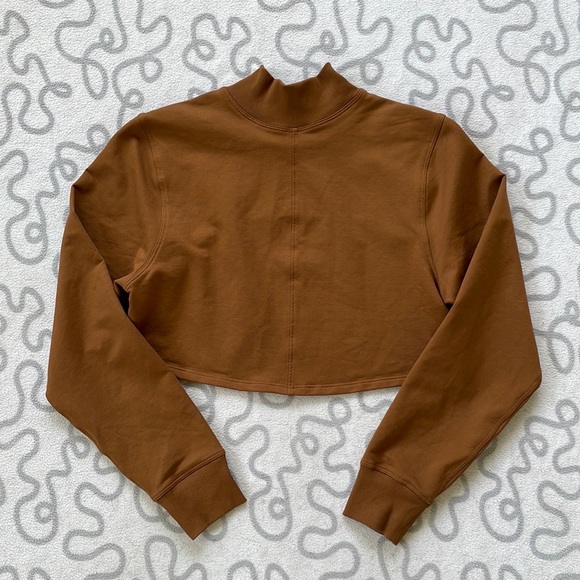 lululemon athletica Tops - Lululemon LA Reversible Mock Neck Crop Sweatshirt